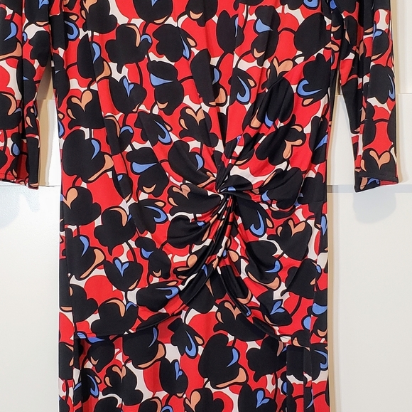 Boss Hugo Boss Dress Size Large Eleika Midi Viscose Elastane Made In Portugal - Picture 5 of 16